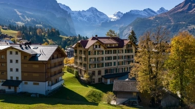 Struttura alberghiera nello splendido ambiente di Wengen.