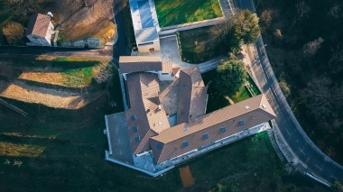 L'hotel visto dall'alto.