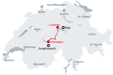 Map "Best of Switzerland"