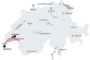 Map "Discovery Tour of Lausanne"