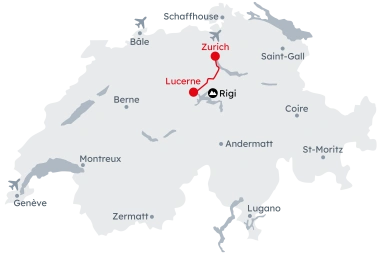 Map "L'Avent à Zurich et à Lucerne"