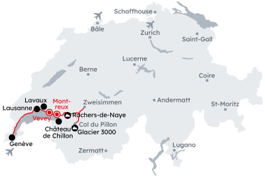 Map "Culture et gastronomie dans la région du Lac Léman"